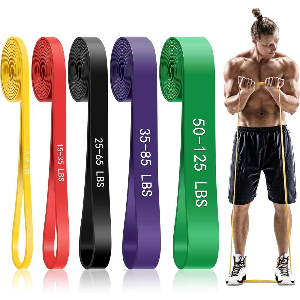 Crossfit Accessories - Pull Up Assistance Bands, 5-Level Resistance