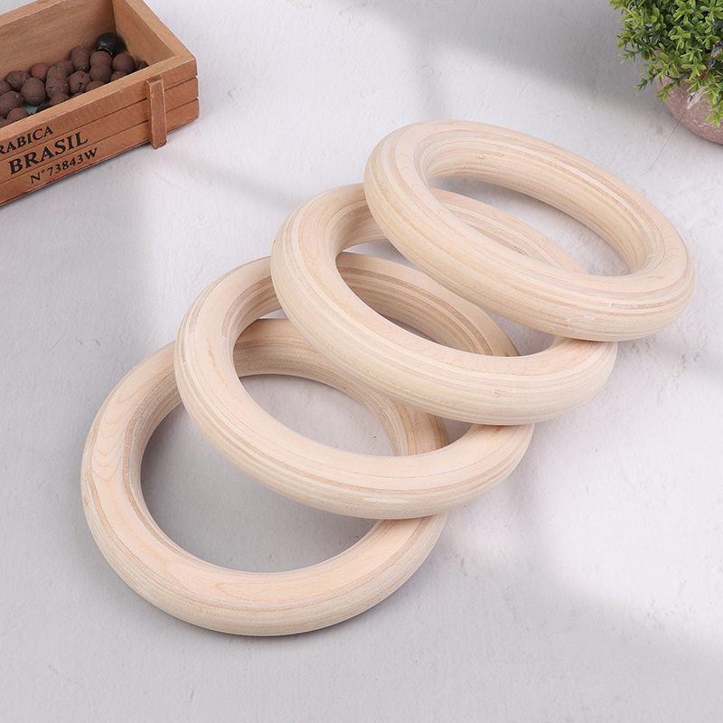 Gymnastic Ring Wood - 2Pcs/Pairs Portable Crossfit Gymnastics Rings Wooden