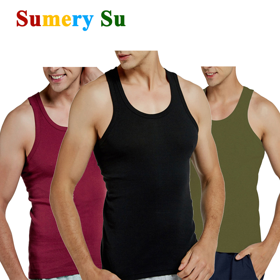 Crossfit Vest - Tank Tops Men 100% Cotton Running