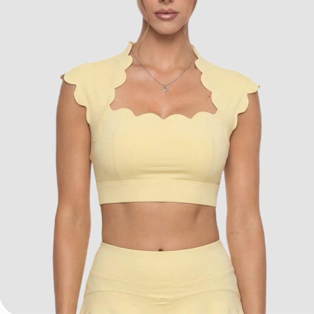 Crossfit Yoga - Pad Wavy Women Sports Vest Yoga