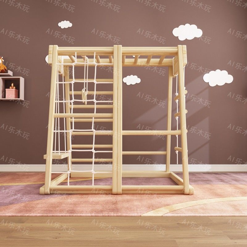 Indoor Playground Montessori B - Gymnastic Ring Wood ulasan dan harga