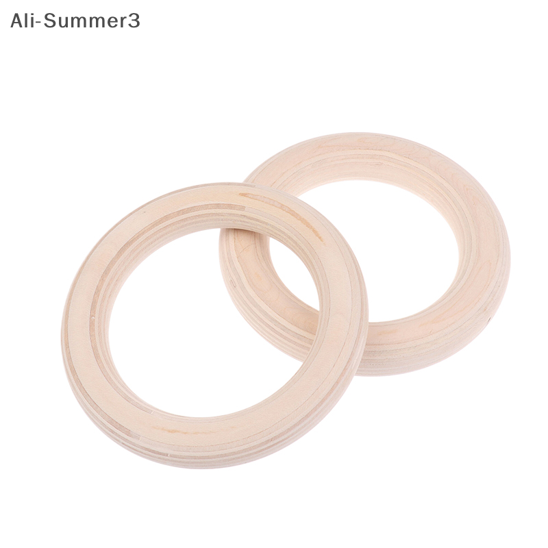 2Pcs/Pairs Wooden Ring Portabl - Gymnastic Ring Wood ulasan dan harga