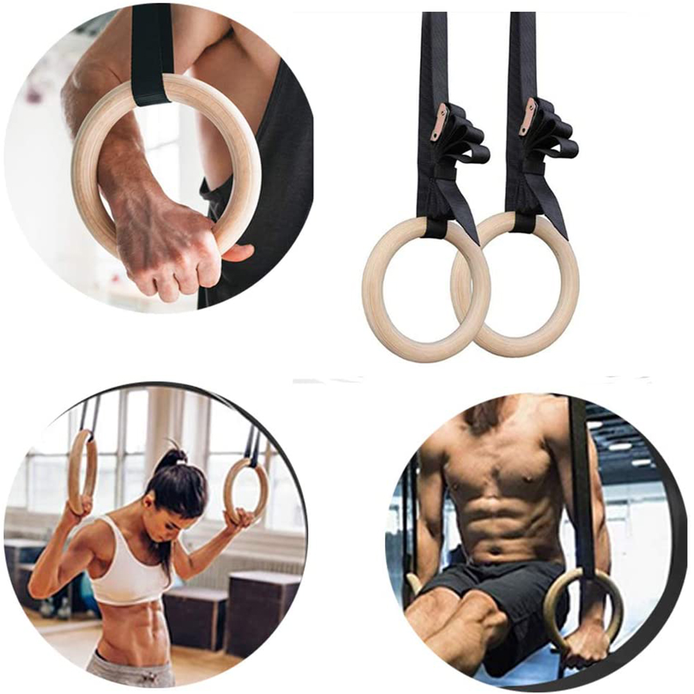 28/32MM Fitness Wooden Gymnast - Gymnastic Ring Wood ulasan dan harga