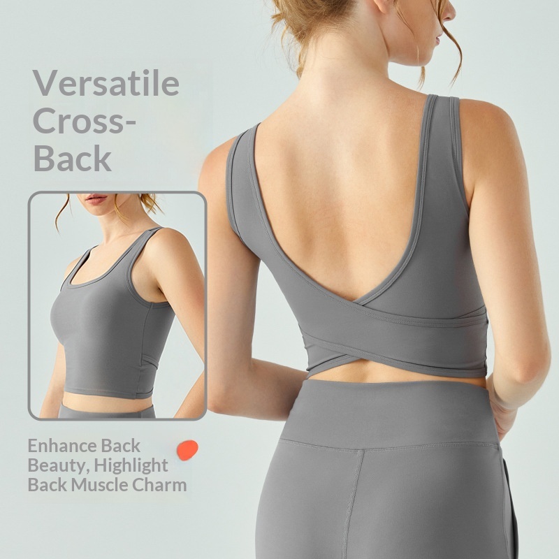 SHINBENE Women Yoga Vest Cross - Crossfit Vest ulasan dan harga