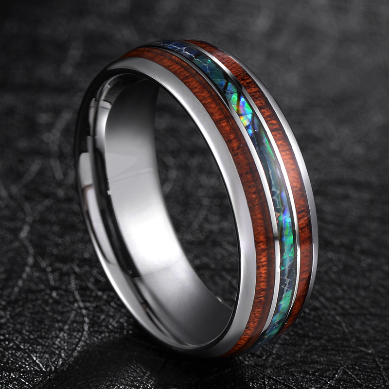 TIGRADE 8mm Tungsten Carbide R - Gymnastic Ring Wood ulasan dan harga