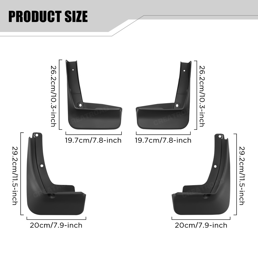 Custom Fit 4PCS Mud Flaps for  - Crossfit Accessories ulasan dan harga