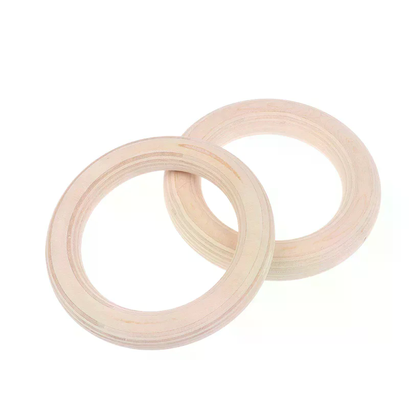 2Pcs Wooden Ring Portable Cros - Gymnastic Ring Wood ulasan dan harga