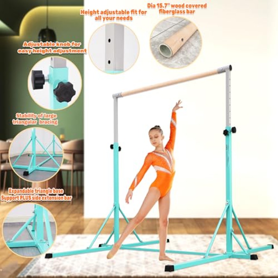 Gymnastics Bar for home gym tr - Gymnastic Ring Wood ulasan dan harga
