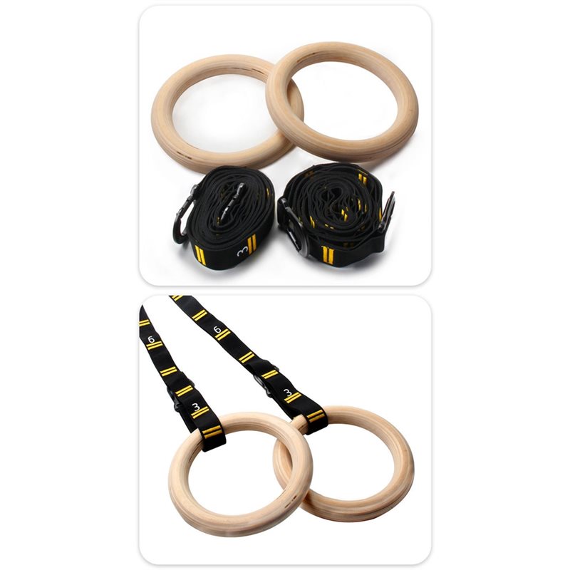 1.25 Inch Gym Rings Numbered S - Gymnastic Ring Wood ulasan dan harga