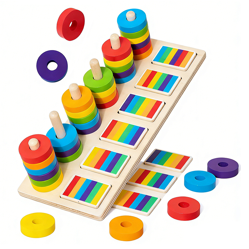 Montessori Memory Training Col - Gymnastic Ring Wood ulasan dan harga