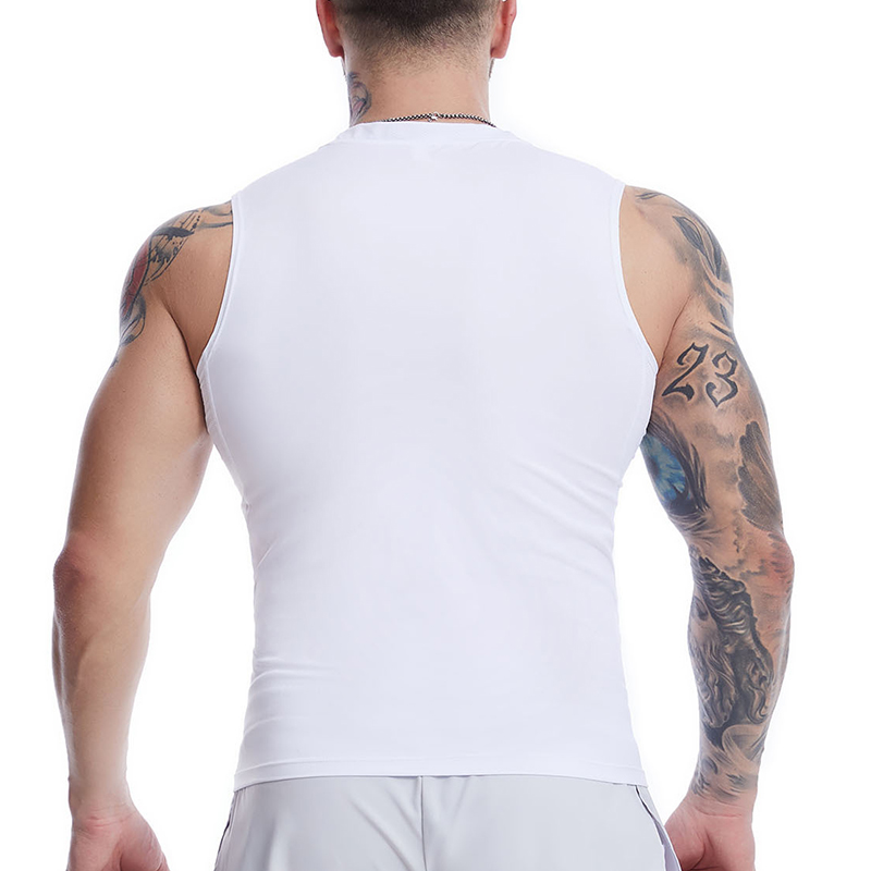 Cross Print Sleeveless Compres - Crossfit Vest ulasan dan harga